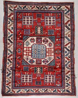Vintage Kazak Rug: 5'2'' x 6'6'' (157 x 198 cm)