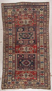 Antique Kazak Rug: 4'6'' x 8' (137 x 244 cm)