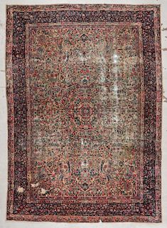 Antique Kerman Rug: 9'9'' x 13'5'' (297 x 409 cm)