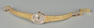 14k yg Lady's Diamond Wristwatch