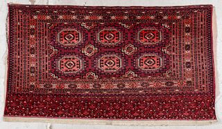 Antique Turkmen Chuval: 3' x 5'4'' (91 x 163 cm)