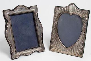 Sterling Silver Frames, English, incl. Heart-Shape