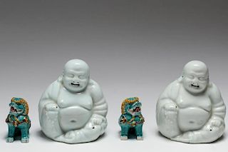 Chinese Export Porcelain Figurines, Group of 4