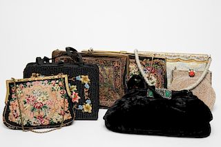 Vintage Evening Bags, Group of 7 Examples