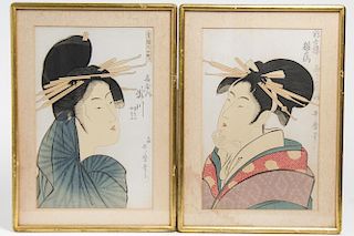 After Kitawaga Utamaro (Japanese, 18th C.)- Prints