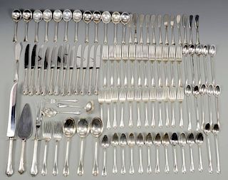 Wallace Sterling Flatware, Grand Colonial, 96 pcs