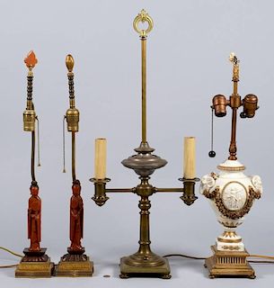Grouping of 4 Table Lamps