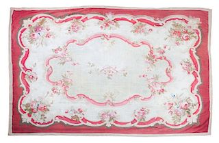 An Aubusson Needlepoint Rug 13 feet 6 inches x 15 feet 8 inches.