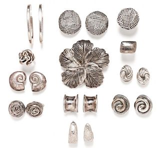 A Collection of Sterling Silver Electroform Jewelry, 134.00 dwts.