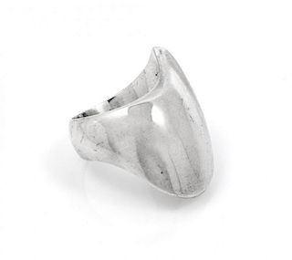 A Modernist Sterling Silver Ring, Nanna Ditzel for Georg Jensen, 11.90 dwts.