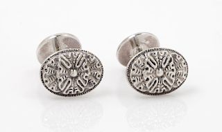 A Pair of Sterling Silver Cufflinks, Gianmaria Buccellati, 10.00 dwts.