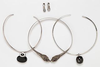 * A Collection of Silver and Gemstone Jewelry, 89.10 dwts.