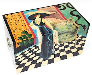 Large, Lacquered Trunk, "Annie"