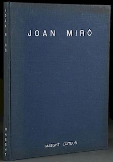 DERRIERE LE MIROIR:  JOAN MIRO-RENE CHAR, 1961
