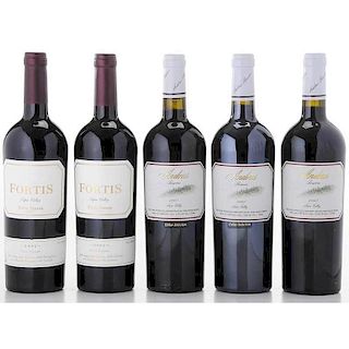 Five Bottles of Pine Ridge Vineyards
