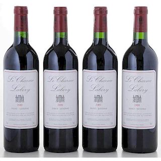 Four Bottles of 2000 Cos Labory
