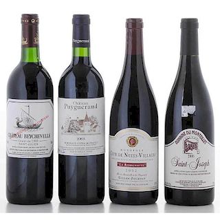 Four Bottles of French Wine