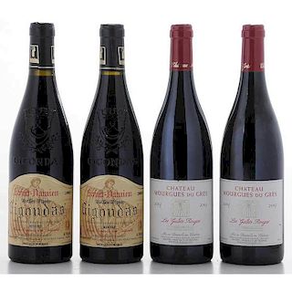 Four Bottles of Rhône Region Wine