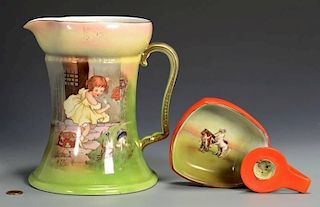 R. Bayreuth Chamberstick and Pitcher