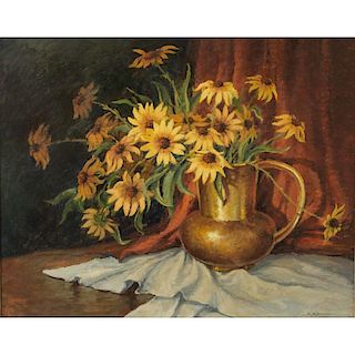 Harold Ward (California, 1889-1973) Painting, "Brass and Gold"