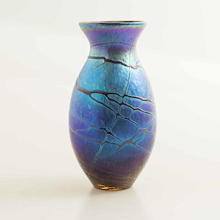 Tim Lazer (Sacramento, 20th c) Art Glass Vase