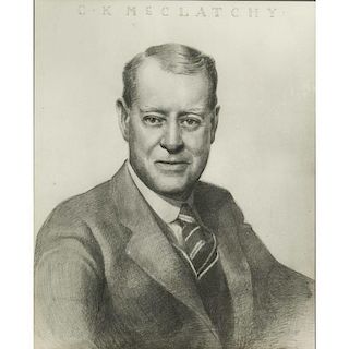 Dunbar Dyson Beck (Ohio/California, 1903-1986) Portrait of C.K. McClatchy