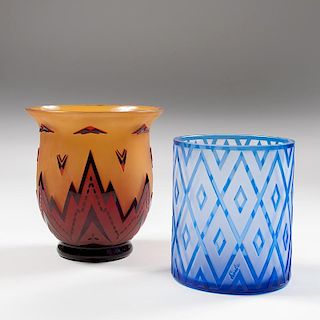 Loetz Glass Vases, Lot of Two