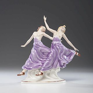Royal Dux Porcelain Dancers