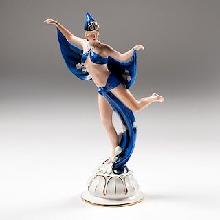 Royal Dux Art Deco Porcelain Dancer