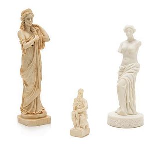 A Group of Composite Statuary, Height of tallest 6 1/8 inches.