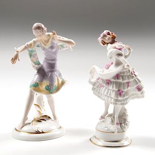 Hutschenreuther Porcelain Dancers, Lot of Two