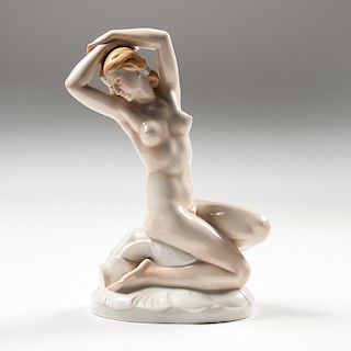 August Wilhelm Goebel (German, 1883-?) for Karl Ens Porcelain Nude