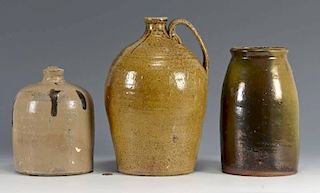 3 Southern Pottery Forms, Salt Glaze