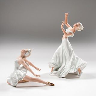 Schaubach-Kunst Wallendorf Dancing Figures, Lot of Two