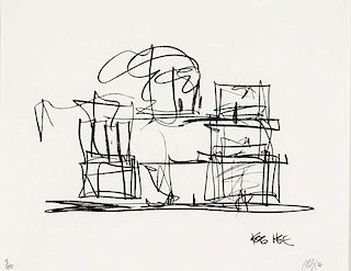Gehry, Frank, Canadian-American b. 1929,"Study for new Gehry House",