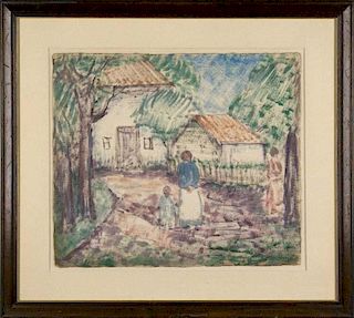 Walkowitz, Abraham, American (1880-1965) ,"Rural Scene",