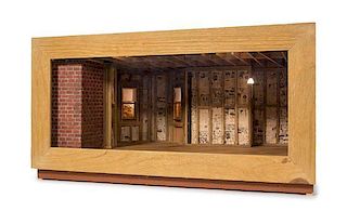 An Attic Room Box, Height 13 x width 24 x depth 17 inches.