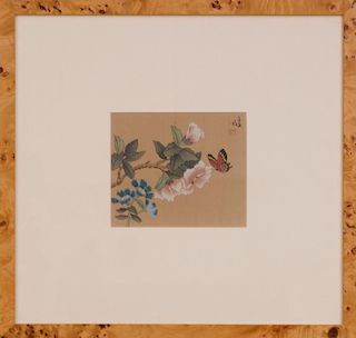 Five Chinese Paintings on Silk, Modern
