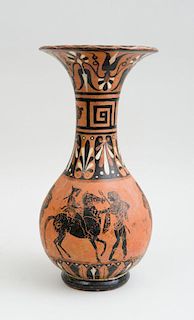 Apulian Style Black Figure Pottery Vase
