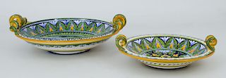 Two Italian Majolica Serving Dishes