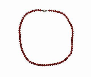 14K Gold Coral Pearl Necklace