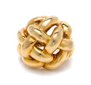An 18 Karat Yellow Gold Ring, 10.60 dwts.