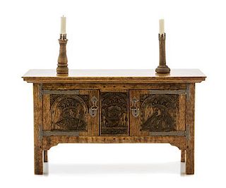 A Renaissance Style Chest, Height 3 x width 5 1/4 x depth 2 1/8 inches.