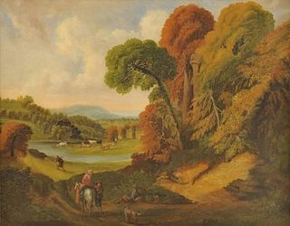 19th Century Continental Landscape Oil
