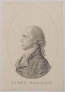Rare James Madison Engraving
