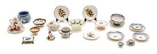 * A Collection of Porcelain Articles, Diameter of largest 1 inch.