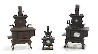 * Three Resin Stoves, Height of tallest 6 1/4 inches.