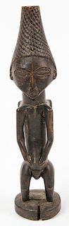 Fine Old Luba Janis Form Divination Idol, Congo