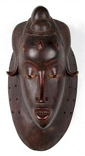 Baule Mask, Ivory Coast, Early 20th C.