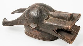 Senufo Fire Spitter Mask, Cote d'Ivoire, Early 20th C.